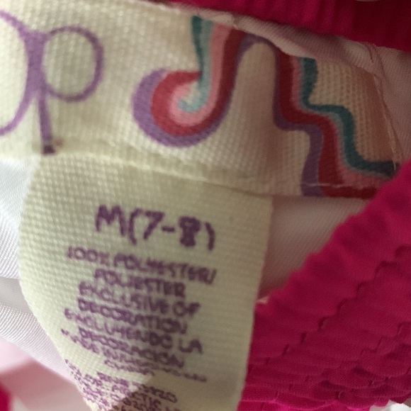 OP Ocean Pacific Shorts Girls 7-8 Comfortable Elastic Waist Retro Outdoor VTG - Picture 4 of 5